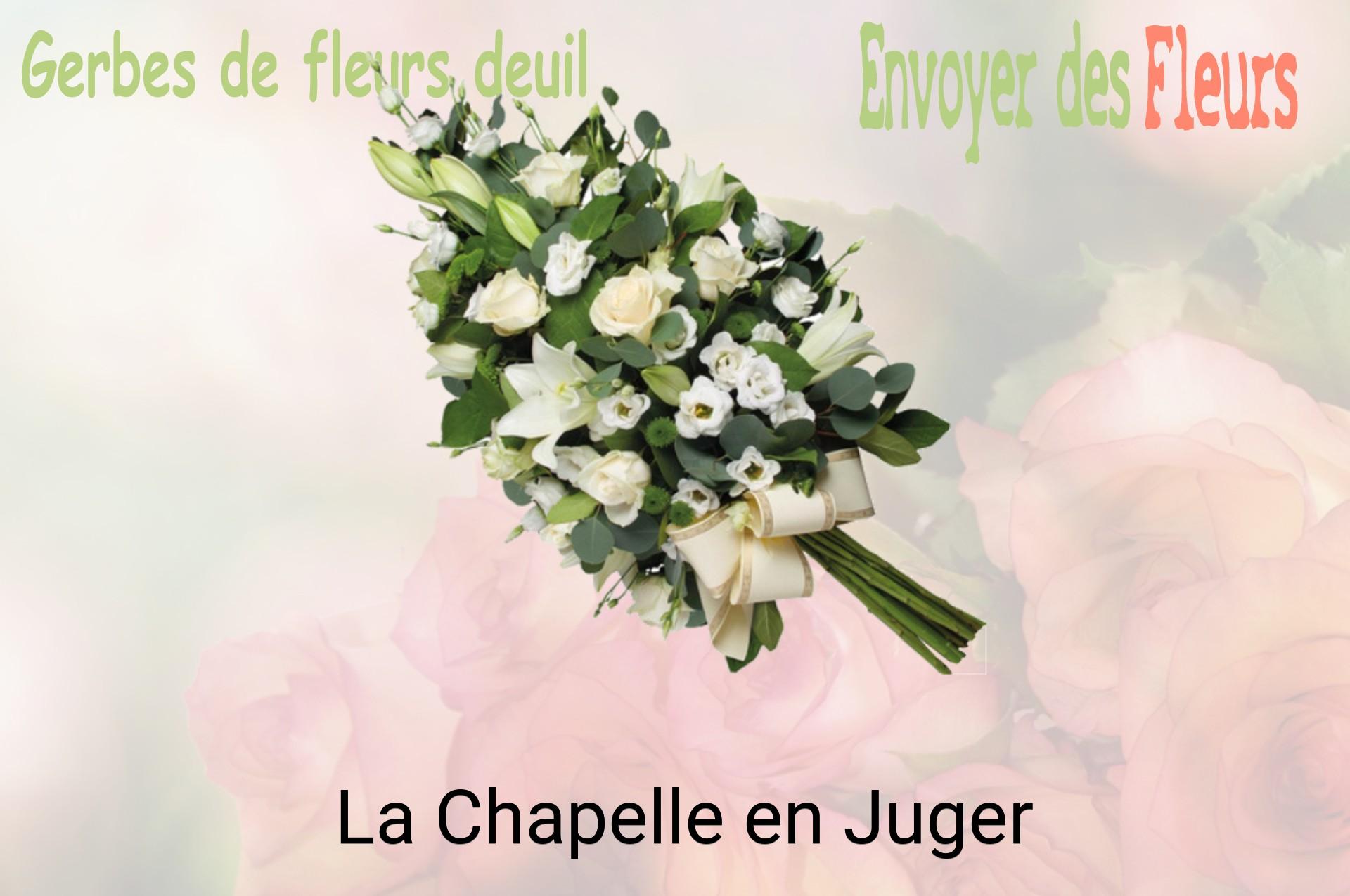 Gerbe de fleurs de deuil livrée à La Chapelle-en-Juger